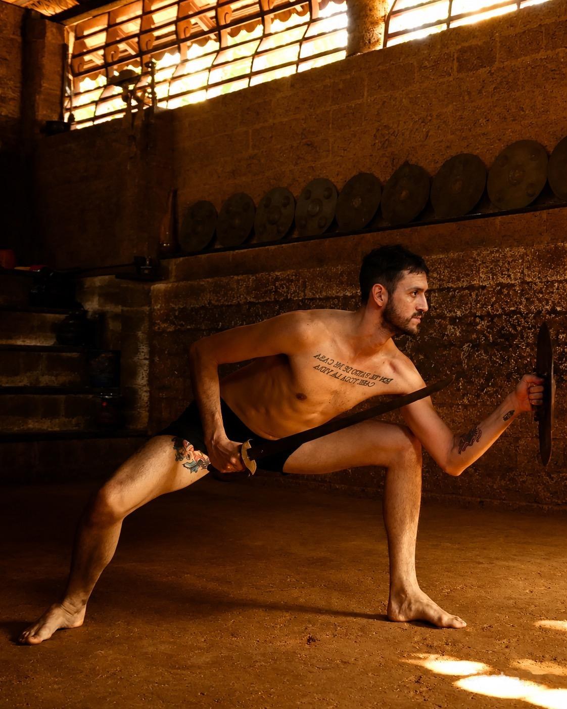 Kalaripayattu practice